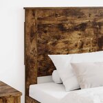 vidaXL Tête de lit avec tête de lit Chêne fumé 80 cm Bois d'ingénierie