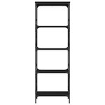 vidaXL Bibliothèque à 5 niveaux noir 59x35x171 cm bois d'ingénierie