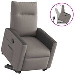 vidaXL Fauteuil inclinable taupe tissu