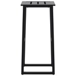 vidaXL Tabourets de bar lot de 2 noir acier enduit de poudre
