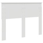 vidaXL Tête de lit Blanc Brillant 120 cm Bois d'ingénierie