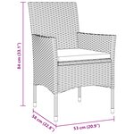 vidaXL Ensemble de Salle à Manger de Jardin 9 Pièces Marron Rattan Poly