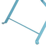 Chaises de terrasse bleu turquoise en acier - lot de 2 - bolero -  - acier 387x471x800mm
