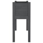 vidaXL Jardinière Gris 70x31x70 cm Bois de pin massif