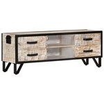 vidaXL Meuble TV 110x30x41 cm Bois d'acacia massif