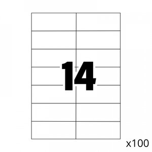 1400 étiquettes multi usages / 100 pages de 14 étiquettes (656)