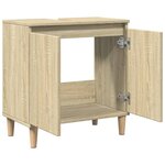 vidaXL Meuble d'évier chêne sonoma 58x33x60 cm bois d'ingénierie