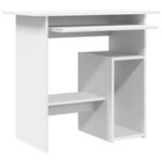 vidaXL Bureau Blanc 80x45x74 cm Bois d’ingénierie