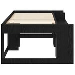 vidaXL Cadre de lit pour enfants avec rangement Chêne noir 80 x 200 cm
