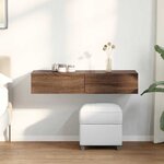 vidaXL Étagère murale avec tiroirs chêne marron bois d'ingénierie