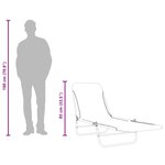 vidaXL Chaises longues pliables lot de 2 Acier et tissu Bleu