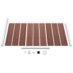 vidaXL Panneau de clôture WPC 95x186 cm Marron