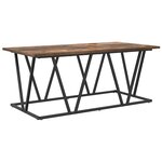 vidaXL Table basse Chêne fumé 100 x 50 x 40 cm