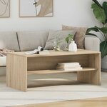 vidaXL Table basse Chêne Sonoma 100 x 50 x 40 cm Bois d'ingénierie