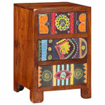 vidaXL Table de chevet 40x40x60 cm bois d'acacia massif