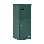 Boîte à colis Large Vert 2 portes Acier galvanisé SMART PARCEL BOX™