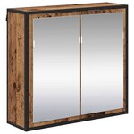 vidaXL Ensemble de mobilier de salle de bain 3 Pièces Bois ancien