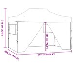 vidaXL Tente de fête 280 x 410 x 315 cm Anthracite Tissu Oxford