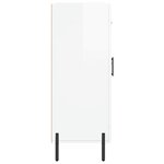vidaXL Buffet Blanc brillant 69 5x34x90 cm Bois d'ingénierie