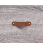 vidaXL Buffet sonoma gris 69 5x34x90 cm bois d'ingénierie