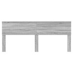 vidaXL Tête de lit Gris Sonoma 200 cm Bois d'ingénierie