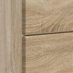 vidaXL Cabinet de chevet avec tiroir Chêne Sonoma 62 x 34 5 x 47 5 cm