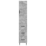vidaXL Ensemble de Meubles 2 Pièces Gris béton 33 x 34 5 x 90 cm