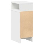 vidaXL Table de chevet avec tiroir blanc 25x31x66 cm
