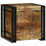 vidaXL Boîte de Rangement 40 x 40 x 40 cm bois de manguier massif
