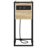 vidaXL Table de chevet Chêne sonoma 41.5 x 26 x 60.5 cm