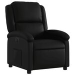 vidaXL Fauteuil inclinable électrique Noir Similicuir