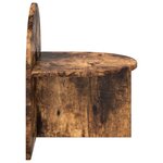 vidaXL Table de chevet Chêne Fumé 40 x 35 5 x 45 5 cm