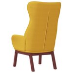 vidaXL Chaise de relaxation Jaune moutarde Tissu