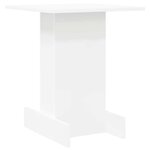 vidaXL Table d'appoint Blanc 44 5 x 45 x 55 cm Bois d'ingénierie