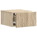 vidaXL Table d'appoint murale Chêne Sonoma 34 5 x 33 x 20 cm