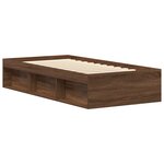 vidaXL Cadre de lit sans matelas chêne marron 90x200 cm