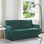 vidaXL Canapé Vert foncé 142 x 80 x 85 cm tissu