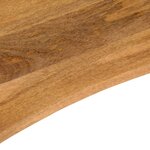 vidaXL Dessus de bureau avec courbe 140x60x2 5 cm manguier massif brut