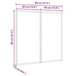 vidaXL Tableau noir Noir 80 x 1.4 x 80 cm Bois massif en pin