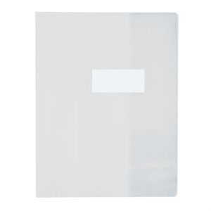 Protège-cahier PVC 150 Strong Line 24x32 cm Marque-page Translucide incol ELBA