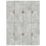 vidaXL Cadre de lit avec rangement Gris béton 140 x 190 cm