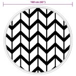 vidaXL Tapis d'extérieur ARAKIL gris Ø160 cm PP