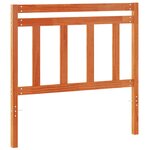 vidaXL Tête de lit cire marron 100 cm bois massif de pin