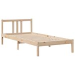 vidaXL Cadre de lit avec tête de lit sans matelas 90x190 cm