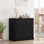 vidaXL Haut Armoire Chêne noir 70 x 35 5 x 67 5 cm Bois d'ingénierie