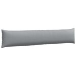 vidaXL Coussins de canapé 2 Pièces Gris clair 200 x 40 cm tissu
