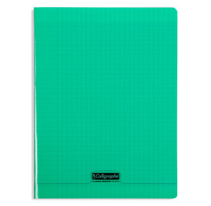8000 POLYPRO  Cahier piqué vert 21x29 7cm 48p séyès 90g CALLIGRAPHE