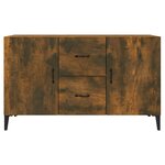 vidaXL Buffet chêne fumé 100x36x60 cm bois d'ingénierie