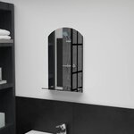 vidaXL Miroir mural avec étagère 30x50 cm Verre trempé