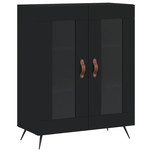 vidaXL Buffet noir 69 5x34x90 cm bois d'ingénierie